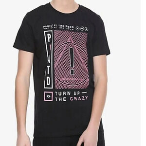 Panic at the disco Top turn  up crazy size s